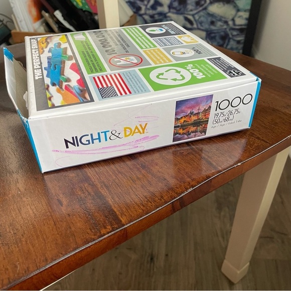 1,000 Piece Night & Day Jigsaw Puzzle- Gdansk, Poland - Picture 7 of 11